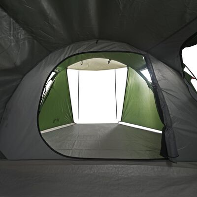 vidaXL Tenda de campismo túnel para 4 pessoas impermeável verde