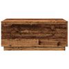vidaXL Mesa de centro com luzes LED 90x50x40 cm madeira velha