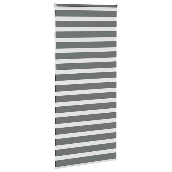 vidaXL Cortina de zebra 115x230 cm largura do tecido 110,9cm poli&eacute;ster
