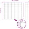 vidaXL Cerca com Poste Cinzeto 0,4 x 50 m A&ccedil;o e PVC