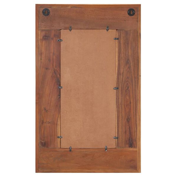 vidaXL Espelho com budas 50x80 cm madeira recuperada maci&ccedil;a