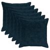 vidaXL Capa almofada 6 unid. HOUTEN Azul Marinho 80 x 80 cm