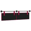 vidaXL Cabeceira Suspensa Vinho Vermelho 190 x 55 x 7 cm Veludo