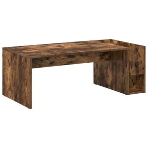 vidaXL Mesa de centro Carvalho Defumado 101,5 x 50 x 37 cm