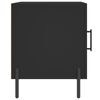 vidaXL Mesa de cabeceira 2 pcs 40x40x50 cm derivados de madeira preto