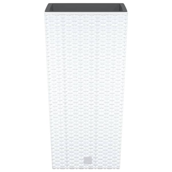 vidaXL Vaso com interior remov&iacute;vel 11/26,5 L vime PP branco