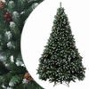 vidaXL &Aacute;rvore de Natal Articulada Artificial 210 cm a&ccedil;o