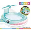 Intex Piscina baleia com pulverizador 201x196x91 cm
