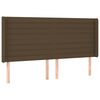 vidaXL Cama box spring c/ colch&atilde;o/LED 180x200cm tecido castanho-escuro