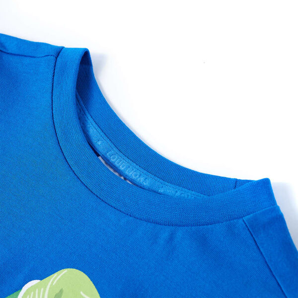 T-shirt infantil azul brilhante 104