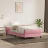 vidaXL Box Cama de primavera sem Colch&atilde;o Rosa 80x210 cm Veludo