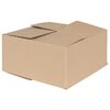 vidaXL Caixa Rebat&iacute;vel 50 unid. Natural 30 x 30 x 15 cm cart&atilde;o