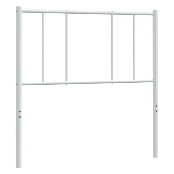 vidaXL Cabeceira de cama 107 cm metal branco