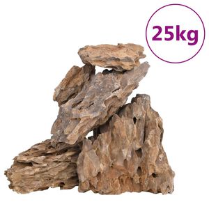 vidaXL Rochas Dragon 25 kg 10-30 cm multicor