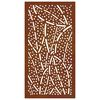 vidaXL Decora&ccedil;&atilde;o p/ muro de jardim 105x55 cm a&ccedil;o corten design folhas