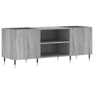 vidaXL Arm&aacute;rio p/ discos 121x38x48cm derivados madeira cinzento sonoma