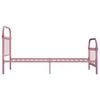 vidaXL Estrutura de cama 90x200 cm metal rosa