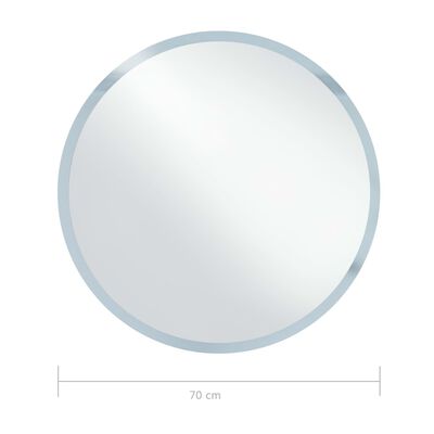 vidaXL Espelho LED para casa de banho 70 cm