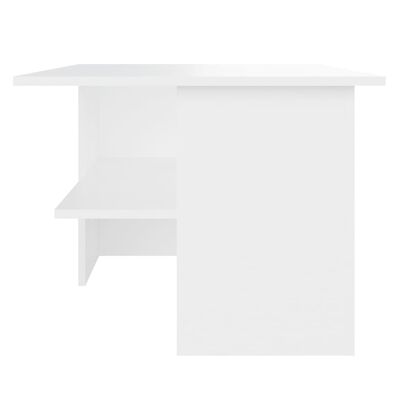 vidaXL Mesa de centro 90x60x46,5 cm contraplacado branco