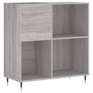 vidaXL Arm&aacute;rio p/ discos 84,5x38x89 cm derivados madeira cinza sonoma