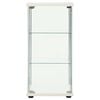 vidaXL Arm&aacute;rio de arruma&ccedil;&atilde;o vidro temperado branco