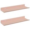 vidaXL Prateleira Flutuante 2 pcs Rosa 30 x 9 x 2,5 cm A&ccedil;o