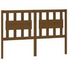 vidaXL Cabeceira de cama 125,5x4x100 cm pinho maci&ccedil;o castanho mel