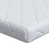 vidaXL Colch&atilde;o Branco 80 x 200 cm Tecido Jacquard