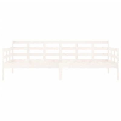 vidaXL Sofá-cama 90x200 cm madeira de pinho maciça branco