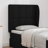 vidaXL Orelha de Cabeceira Preto 80 x 23 x 6 cm PVC
