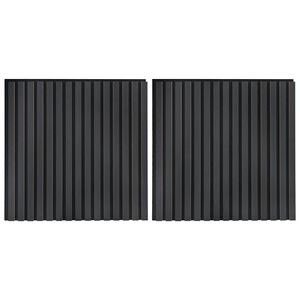 vidaXL Pain&eacute;is de parede ac&uacute;sticos 2 pcs ripado 60,5x60 cm
