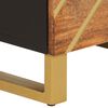 vidaXL Aparador alto 40x33,5x110 cm mangueira maciça castanho e preto
