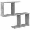 vidaXL Prateleira de Parede Cinzento Cimento 60 x 12 x 50,5 cm