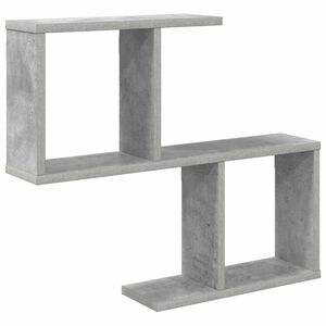 vidaXL Prateleira de Parede Cinzento Cimento 60 x 12 x 50,5 cm