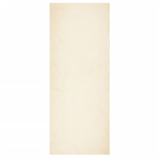 vidaXL Tapete pelo curto macio e lav&aacute;vel HUARTE 80x200 cm cor creme