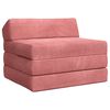 vidaXL Sof&aacute; Cama Dobr&aacute;vel Rosa 200 x 70 x 10 cm Veludo