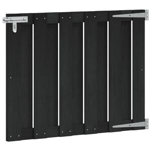 vidaXL Port&atilde;o de Jardim 100 x 80 cm WPC e Alum&iacute;nio Preto