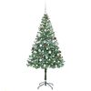 vidaXL &Aacute;rvore de Natal Artificial com 300 LEDs Verde 180 cm PVC e A&ccedil;o