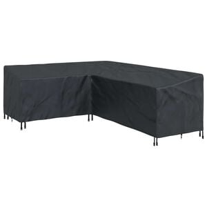 vidaXL Capa para M&oacute;veis Preto 250 x 180 x 80 cm Tecido Oxford 600D