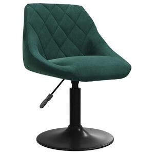 vidaXL Banco de bar veludo verde-escuro