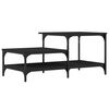 vidaXL Mesa de centro 100x50,5x45 cm derivados de madeira preto