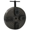vidaXL Mandril p/ madeira 4 garras c/ conex&atilde;o M18 a&ccedil;o 150x63 mm preto