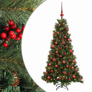vidaXL &Aacute;rvore de Natal artificial com bolas 150 cm 150 LED