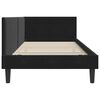 vidaXL Estrutura de Cama de Canto Preto 90 cm x 190 cm Veludo