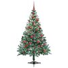 vidaXL &Aacute;rvore de Natal Artificial com 150 LEDs Verde 150 cm PVC e A&ccedil;o