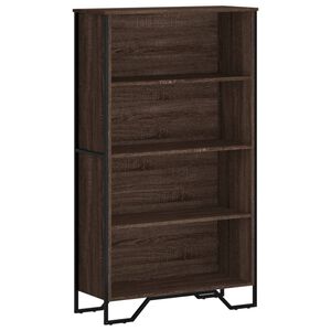vidaXL Estante 80x31x137,5 cm derivados de madeira carvalho castanho