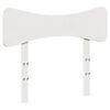 vidaXL Cabeceira 90 cm madeira de pinho maci&ccedil;a branco
