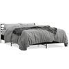 vidaXL Estrutura de cama 150x200 cm derivados de madeira/metal preto