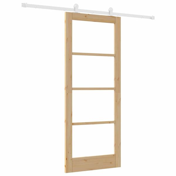 vidaXL Porta Deslizante ORKDAL Natural 83 x 202 cm