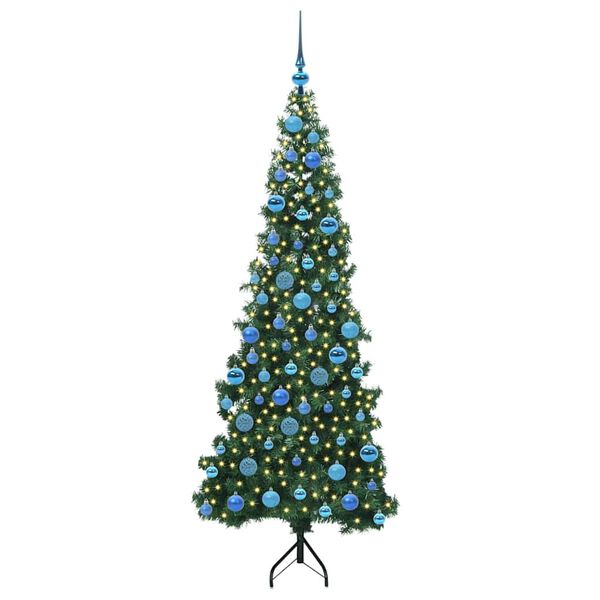 vidaXL &Aacute;rvore de Natal artificial de canto Verde 180 cm PVC e Metal